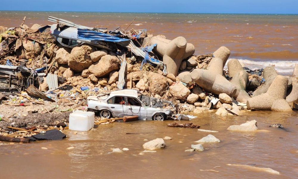 What was the impact of the Libya floods?